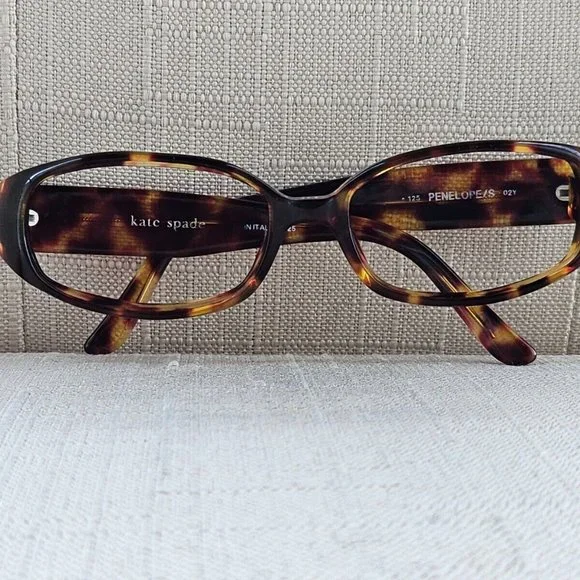 Kate Spade New York Penelope Women Eyeglasses Brown Tortoise Made in Italy Glass - Picture 3 of 8